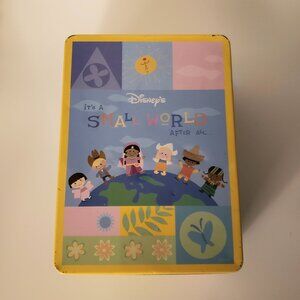 Vintage It's a Small World After All Disney Storage Tin 2001 Multicolored